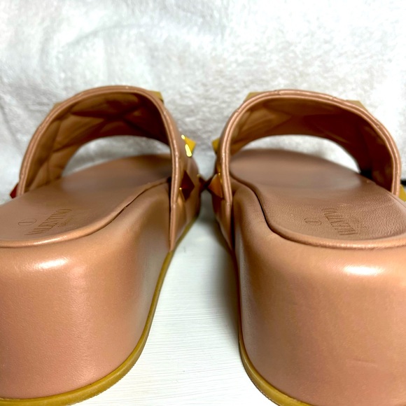 VALENTINO Garavani Roman Pyramid Stud Platform Sandal Wedge Slide - Size 40.5
